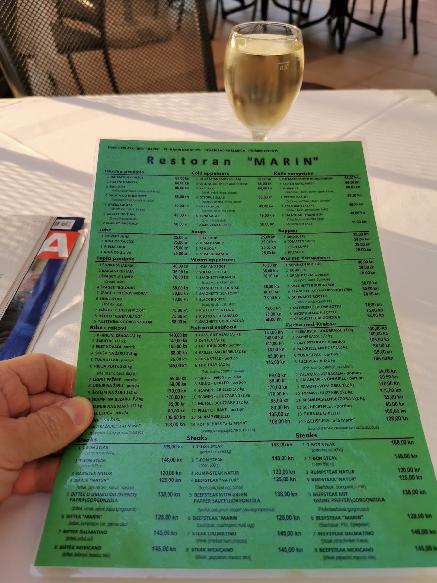 Restaurant Marin Menu - Image 6